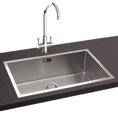 CARRON PHOENIX DECA XL INSET/UNDERMOUNTED POLISHED STAINLESS STEEL SINK, 127.0437.219